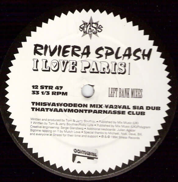 Riviera Splash - I Love Paris 1 (Left Bank Mixes)