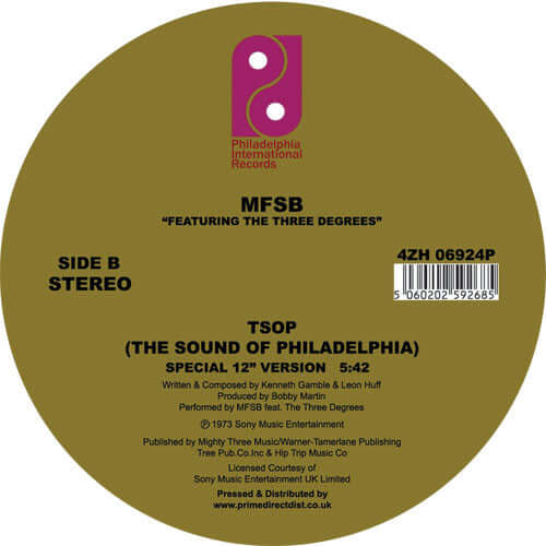 MFSB & The Three Degrees - Love Is The Message / TSOP (The Sound Of Philadelphia) 