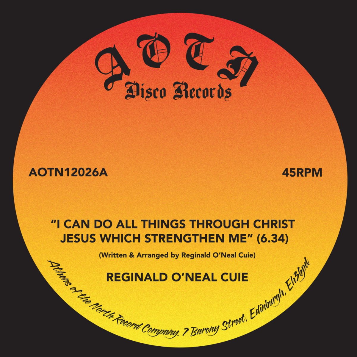 Reginald O'Neal Cuie - I Can Do All Things Through Christ Jesus Which Strengthen Me