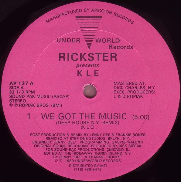 Rickster Presents KLE - We Got The Music