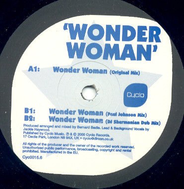 Bernard Badie Feat. Jackie Haywood - Wonder Woman
