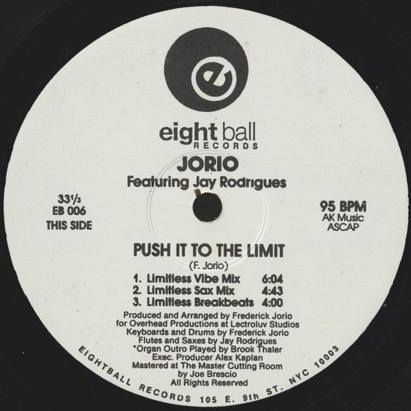 Fred Jorio Featuring Jay Rodriguez - Push It To The Limit