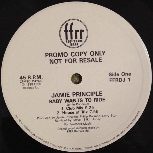 Jamie Principle - Baby Wants To Ride