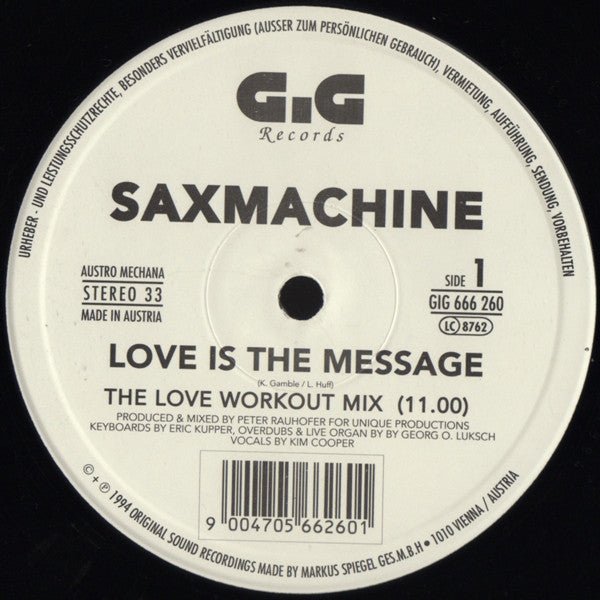 Saxmachine - Love Is The Message