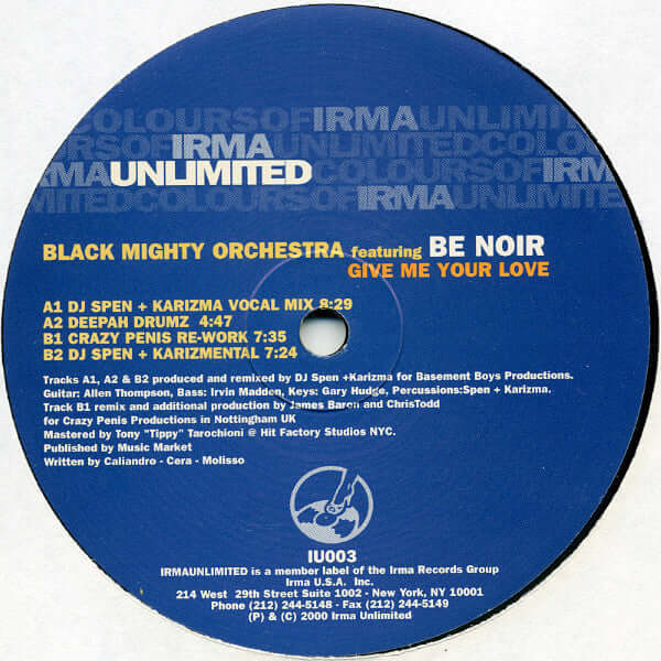 Black Mighty Orchestra Featuring Be Noir - Give Me Your Love