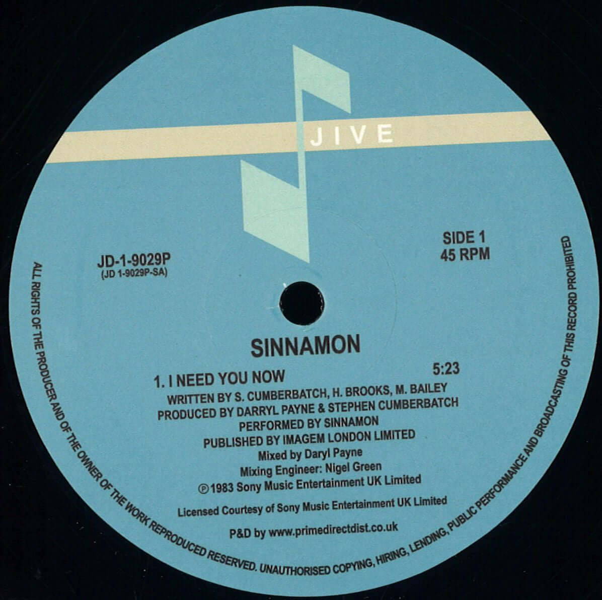 Sinnamon - I Need You Now