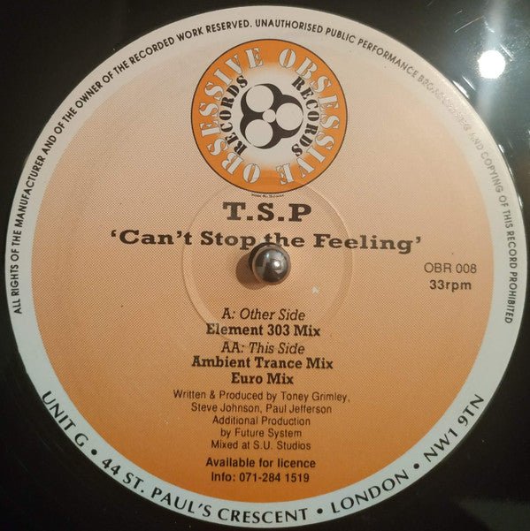 T.S.P. - Can't Stop The Feeling