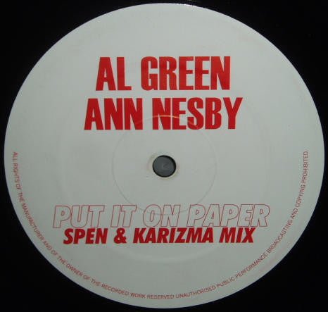 Ann Nesby & Al Green - Put It On Paper