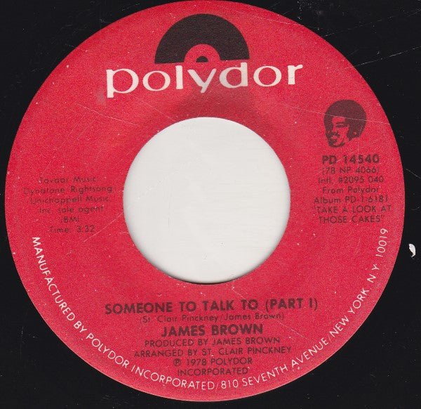 James Brown - Someone To Talk To (Part I & II)