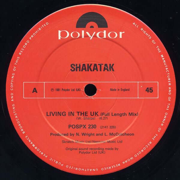 Shakatak - Living In The UK