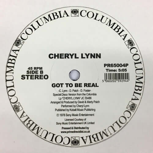 Cheryl Lynn - You Saved My Day / Got To Be Real
