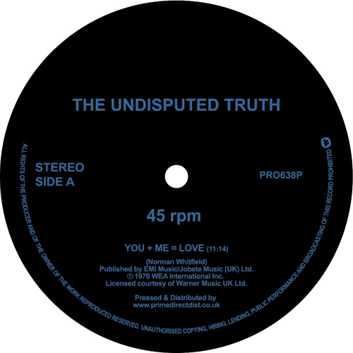 The Undisputed Truth - You + Me = Love / Sandman