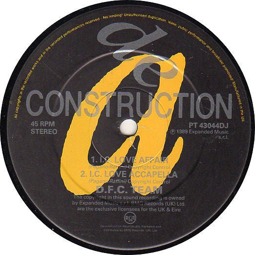 D.F.C. Team - I.C. Love Affair