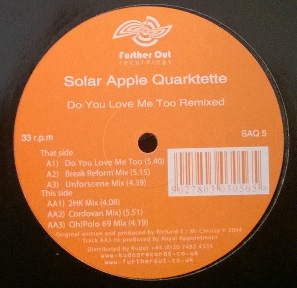 Solar Apple Quarktette - Do You Love Me Too Remixed